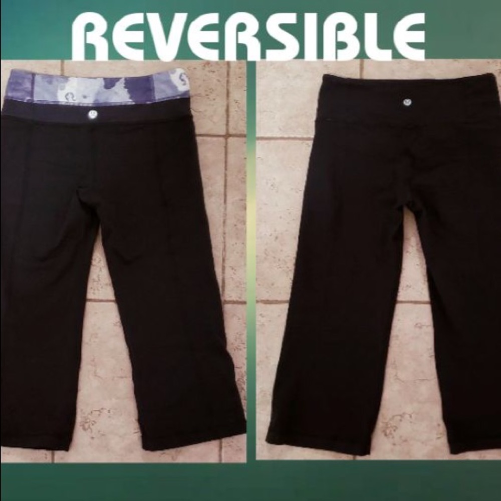 Lululemon reversible size 4 crops